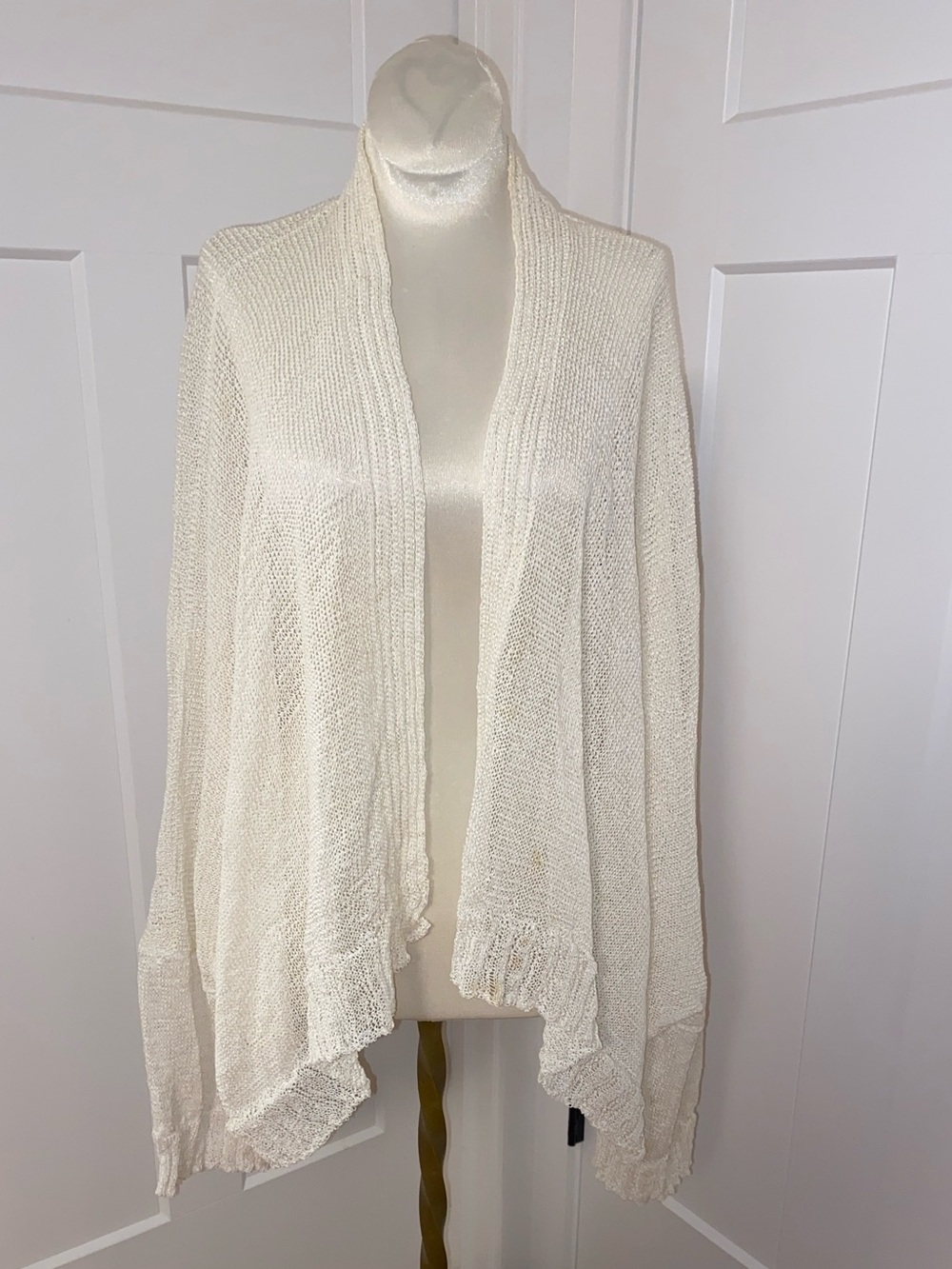 Shirin guild paper knit archival vintage lagenlook cardigan‎ sweater One size